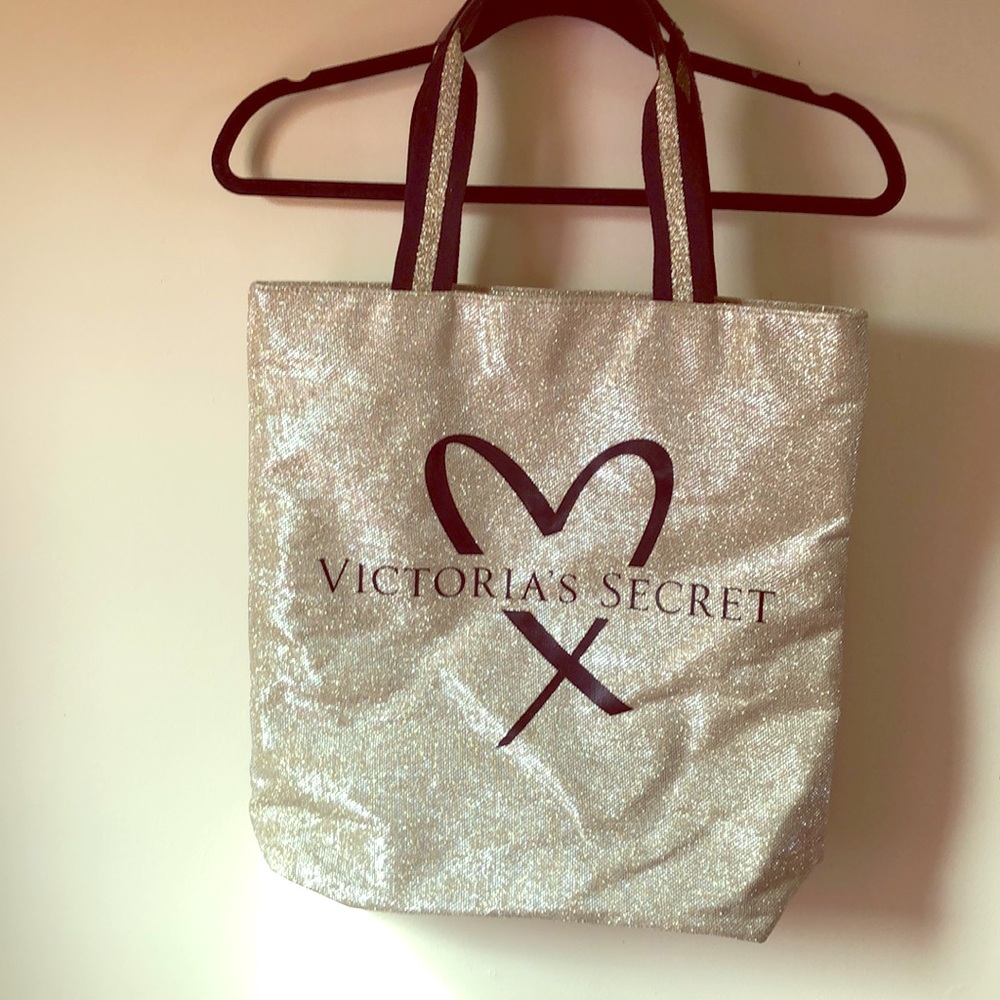 Victoria Secret Black/Gold Tote Bag